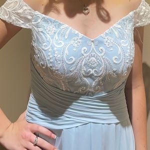 Bridesmaid dress, sky blue